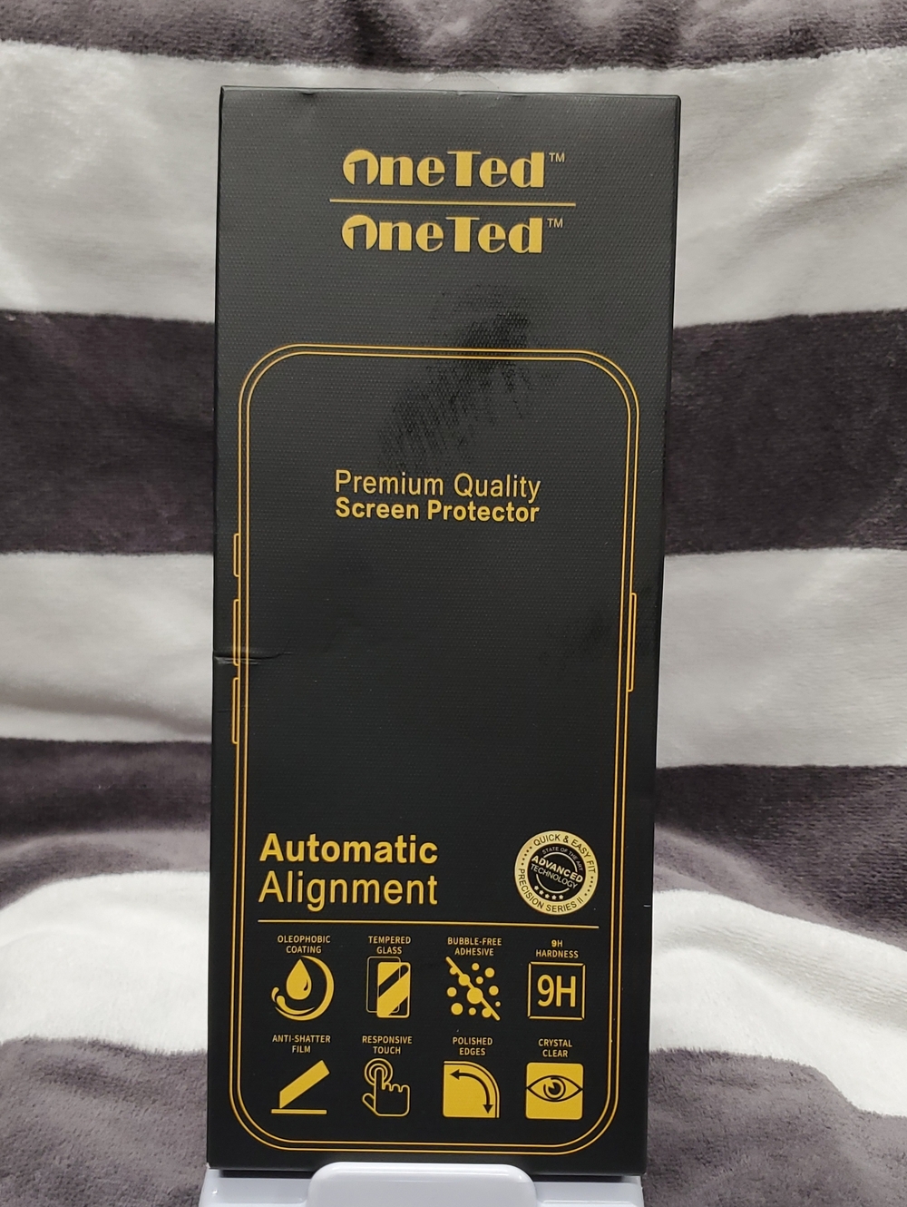 Black Premium Screen Protector - Automatic Alignment Iphone 16pro/17